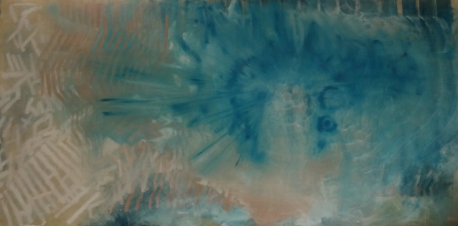 Öl auf Leinwand, 1 mal 2 Meter, 2000€